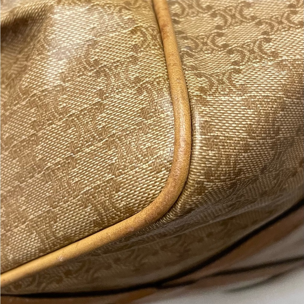 Celine Authentic Vintage Brown and Tan Macadam Boston Bag - Picture 14 of 17